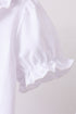 Blue Faith Quote Embroidered Ruffle Shorts Set