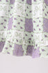 Purple Floral Smocked Bloomer Set
