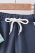 Blue Stripe under the sea Embroidered Set