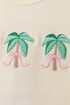 Palm Tree Embroidered Bloomer Set
