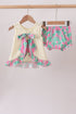 Palm Tree Embroidered Bloomer Set