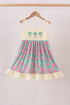 Palm Tree Embroidered Dress