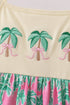 Palm Tree Embroidered Dress
