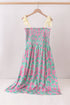 Palm Tree Smocked Women Dress