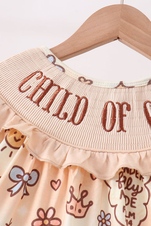 Child of God Smocked Ruffle Dress