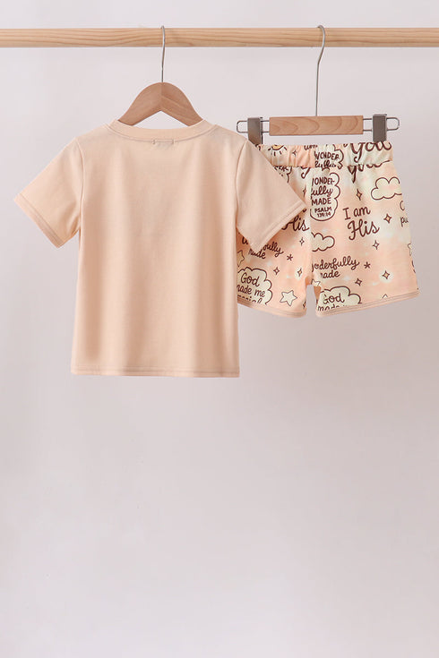 Child of God Embroidered Shorts Set
