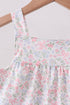 Blue Floral Print Ruffle Bloomer Set