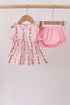 Pink Garden Ruffle Bloomer Set
