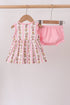 Pink Garden Ruffle Bloomer Set