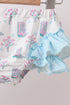 Blue Boots Ruffle Rashguard Set