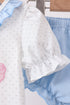 Blue Carousel Embroidered Bloomer Set