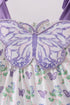 Purple Butterfly Applique Shorts Set