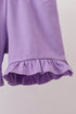 Purple Butterfly Applique Shorts Set