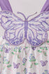 Purple Butterfly Applique Jumpsuit