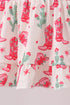 Pink Boots Smocked Bloomer Set