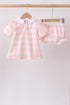 Pink Gingham Bloomer Set