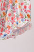 Coral Jesus Loves me Embroidered Floral Bubble