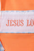 Coral Jesus Loves me Smocked Jon Jon