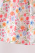 Coral Jesus Loves me Embroidered Floral Shorts Set