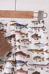 Fish Embroidered Shorts Set