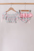 Pink Floral Smocked Swimsuit
