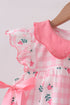 Pink Floral Ruffle Bloomer Set