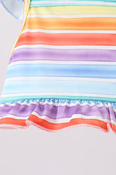 Rainbow Stripe Swimsuit