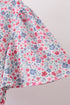 Blue Floral Print Mom Dress