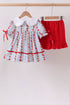 Red Apple Embroidered Set