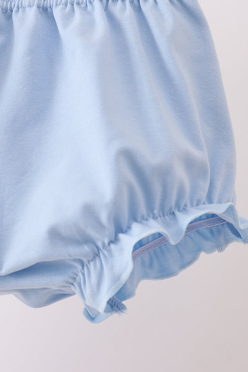 Blue Hydrangea Ruffle Bloomer Set