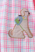 Pink Puppy Applique Ruffle Set