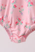 Pink Floral Ruffle One-Piece Swimsuit
