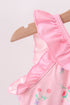 Pink Floral Ruffle One-Piece Swimsuit