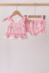 Pink Floral Ruffle 2pc Swimsuit
