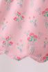 Pink Floral Ruffle Shorts Set