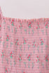 Pink Floral Smocked Mom Dress