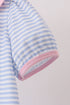 Purple Stripe Pencil Embroidered Top
