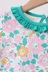 Green Floral Ruffle Jogger Set