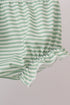 Teal Floral Lace Bow Bloomer Set