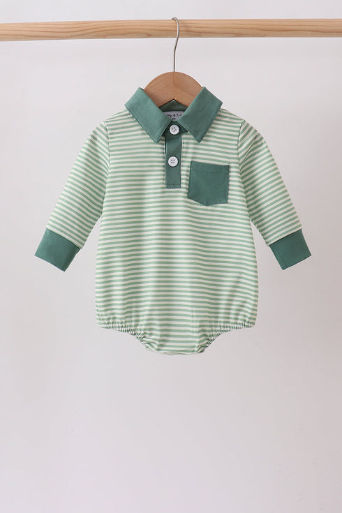 Teal Stripe pocket bubble