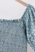 Teal Floral Mom Dress