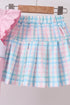 Pink Crocodile Smocked Skorts Set