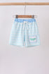 Blue Crocodile Embroidered Swim Trunks