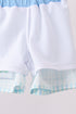 Blue Crocodile Embroidered Swim Trunks
