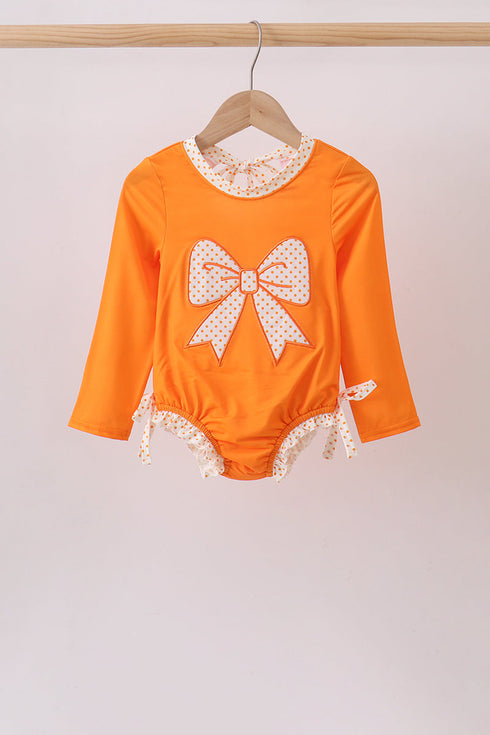 Orange Bow Rashguard