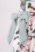 Sage Mallard French Knot Ruffle Bubble