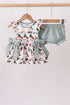 Sage Mallard French Knot Bloomer Set