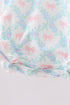 Pink Floral Bow Print Bubble