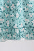 Green Floral Smocked Ruffle Bloomer Set