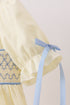 Cream smocked ruffle dress